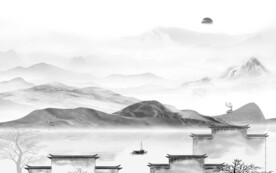 高雅 新品灰色山水 TiF分层