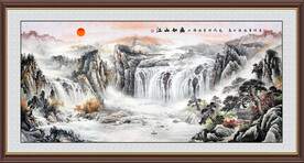 江山如画山水风景画