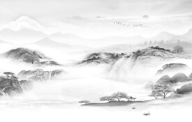 人气 简约高清山水 TIF分层