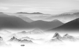 极简 灰色新山水画 TiF分层