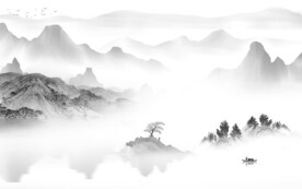 高端灰色山水 TiF分层