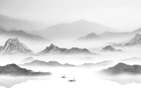 大气 高端灰色山水 TiF分层