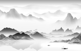 高雅 中式最新山水 TiF分层