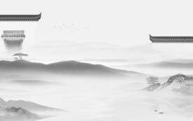 高档 轻奢灰色山水 TiF分层