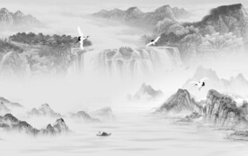 新品 高档清晰山水 TiF分层