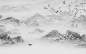 中式 现代客厅山水 TiF分层