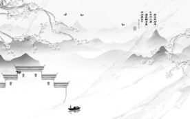 新品 现代客厅山水 TiF分层