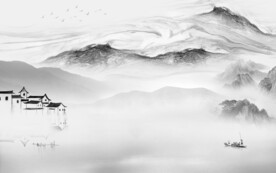 最新 现代客厅山水 TiF分层