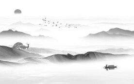 大气 简奢灰色山水 tiF分层