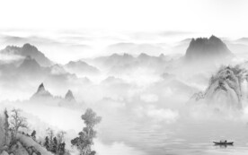 高清 最新灰色山水 TiF分层