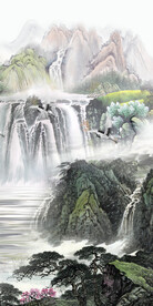 古风 清晰新玄关画 Tif分层