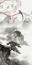 别墅 爆款玄关框画 Tif分层