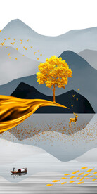 高雅 新高档玄关画 Tif分层