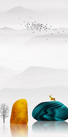 极简 新高档玄关画 Tif分层