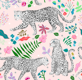 豹子  家居服 数码印花