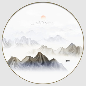 抽象山水画