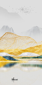 淡雅 中式现代玄关 TiF分层