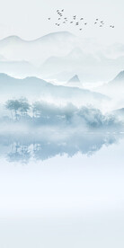 蓝色 简奢大气玄关 tif分层