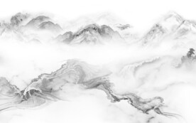 现代 灰色意境山水 TiF分层