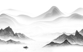 高档 新品灰色山水 TiF分层