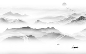 现代 灰色新品山水 TiF分层