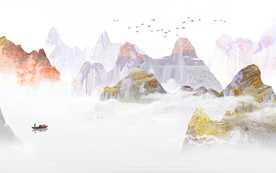 新款 简奢中式山水 TiF分层