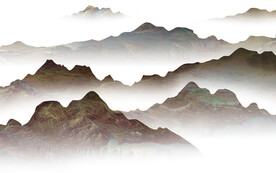 淡雅 中式高清山水 Tif分层