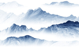 现代 中式高清山水 Tif分层