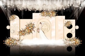 香槟色婚礼背景