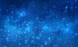 蓝色星空星云