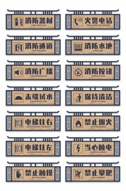 消防导视门牌设计