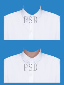 男人白衬衫psd