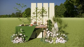 户外婚礼甜品区草图大师su模型