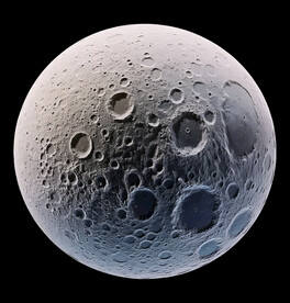 月球表面灯箱素材