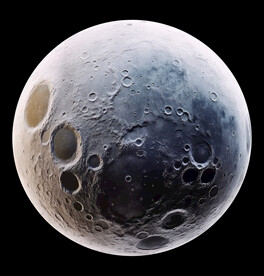 月球表面灯箱素材