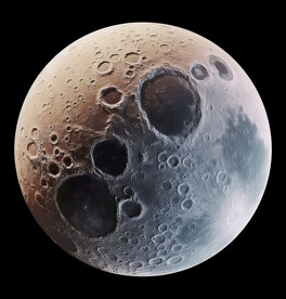 月球表面灯箱素材