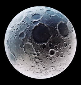 月球表面灯箱素材