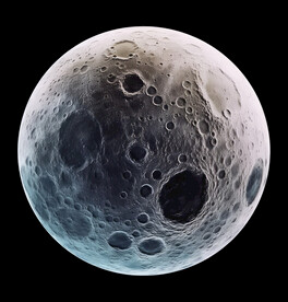 月球表面灯箱素材