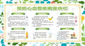 预防心脑血管疾病宣传栏