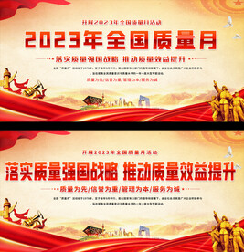 全国质量月宣传展板