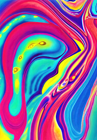 炫彩流体抽象肌理