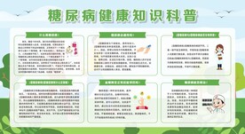 预防防治糖尿病展板宣传栏