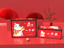 人参果包装平面图