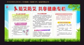 艾滋病防治宣传栏