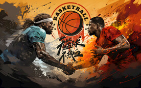 篮球壁画背景墙装饰画壁纸设计