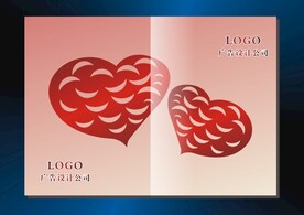 月儿红心 画册封面