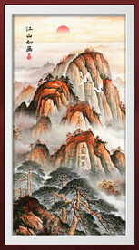 江山如画泰山图五岳独尊