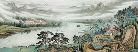国画山水风景画
