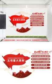 五项重大原则文化墙