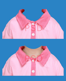 小女孩粉丝证件照衣服素材